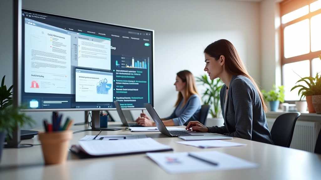 Modernes asymmetrisches Webdesign mit diagonalen Linien und überlappenden Elementen