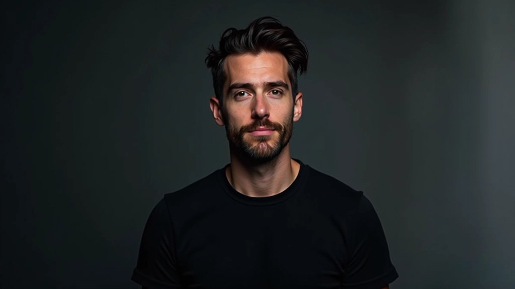 Textblock mit hohem Kontrast über fotografischem Hintergrund mit dunklem Overlay, professionelle Typografie